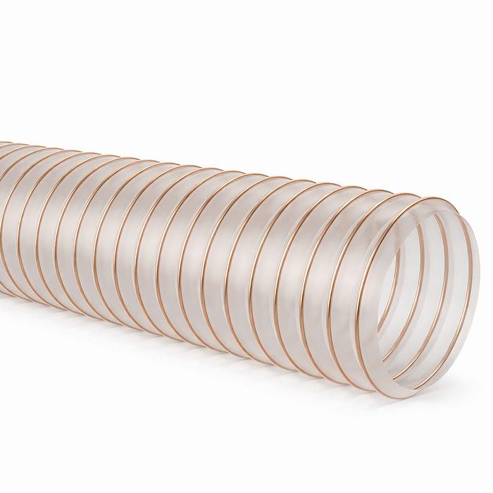 AWM Absaugschlauch 0,4 mm - mit integrierter Federstahlspirale - Meterware