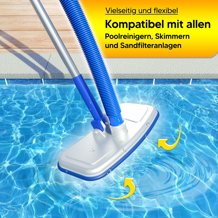 Poolschlauch | Schwimmbadschlauch - Blau - mit integrierten Muffen (1,5 m) - Rollenware