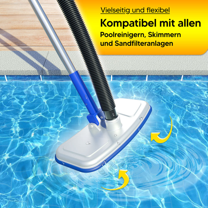 Poolschlauch | Schwimmbadschlauch - Schwarz - mit integrierten Muffen (1,5 m) - Rollenware