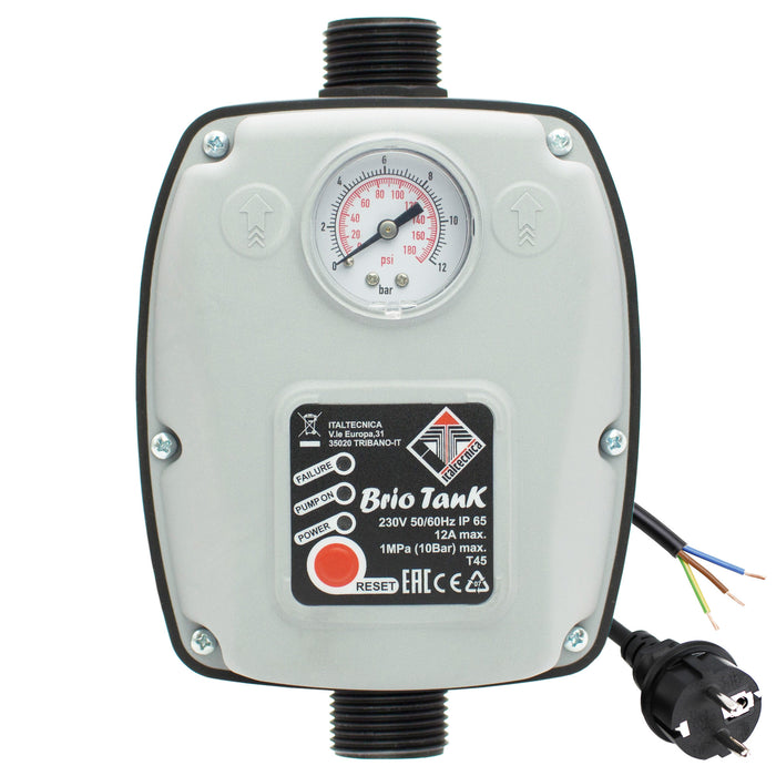 Pumpensteuerung BRIO-TANK Pumpen Druckschalter Druckwächter - Made in Italy