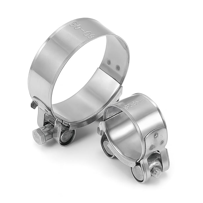 Gelenkbolzenschellen Edelstahl V2A (W4) - 2er Set | Schlauchschellen | Spannbackenschellen