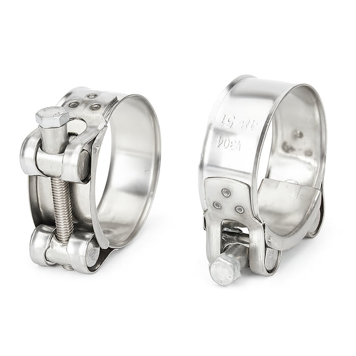 Gelenkbolzenschellen Edelstahl V2A (W4) - 2er Set | Schlauchschellen | Spannbackenschellen