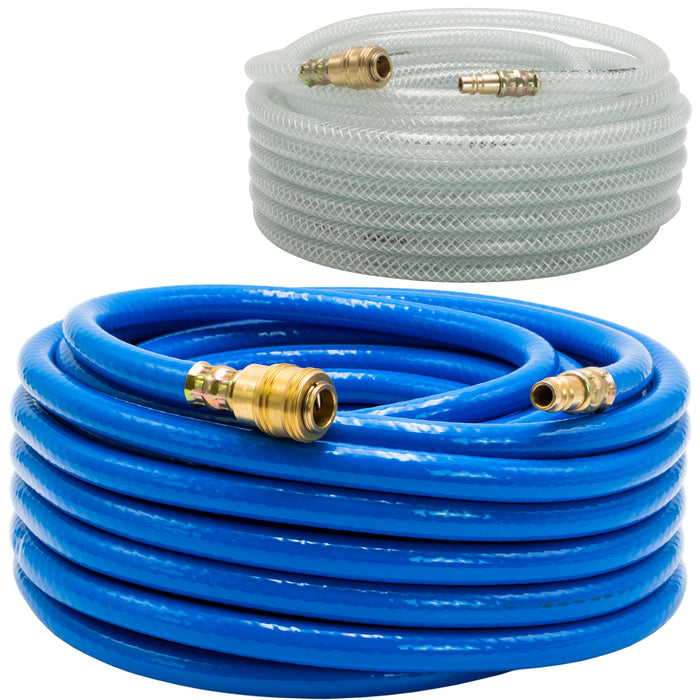 Druckluftschlauch inkl. Schnellkupplung 1/4" Druckschlauch Kompressorschlauch Luftschlauch