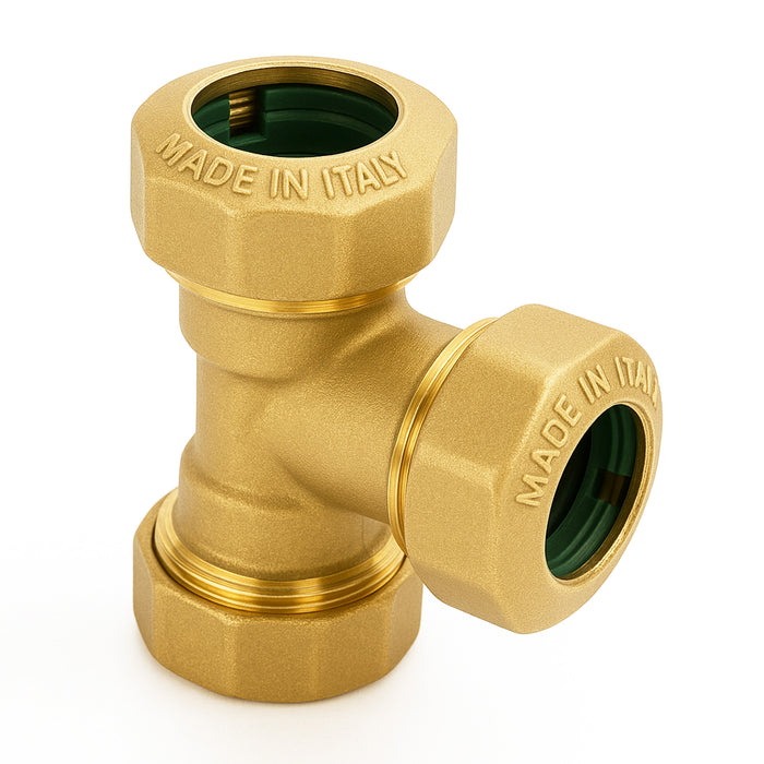 PE Rohr Verschraubung Messing - Klemmverbinder Fitting Muffe für PE-Rohre