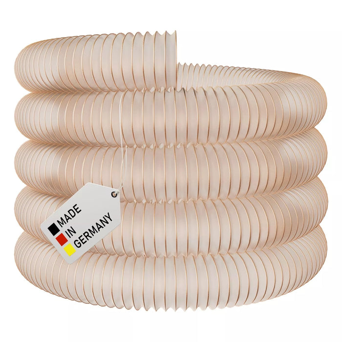 Absaugschlauch 0,6 mm (Premium) - mit integrierter Federstahlspirale - Meterware