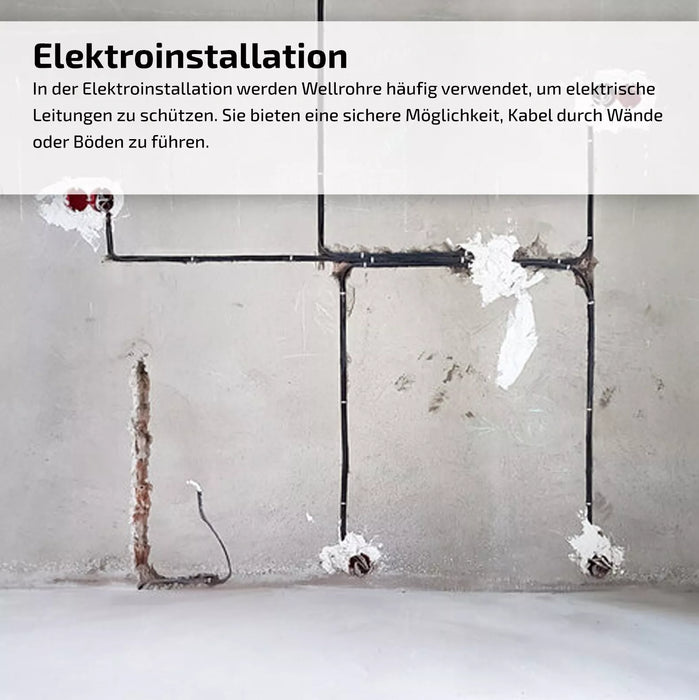 Wellrohr UV- & hitzebeständig - Solar Leerrohr & Kabelschutz - Meterware