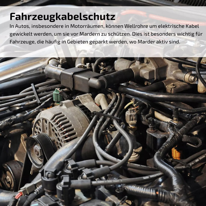 Wellrohr UV- & hitzebeständig - Solar Leerrohr & Kabelschutz - Meterware