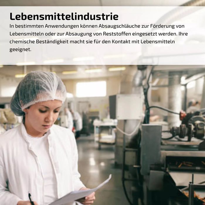 Absaugschlauch 0,6 mm (Premium) - mit integrierter Federstahlspirale - Meterware