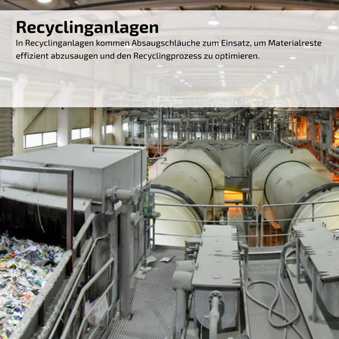 Absaugschlauch 0,6 mm (Premium) - mit integrierter Federstahlspirale - Meterware